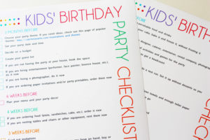 kiddys kingdom first birthday party planning checklist